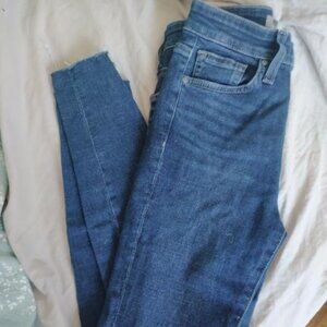 Joe's brand raw hem skinny jeans